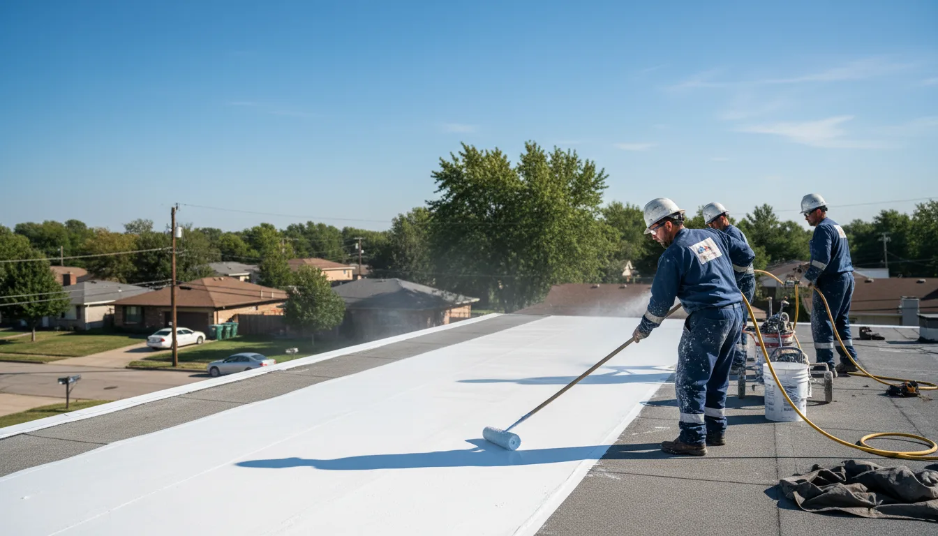 Commercial roof coating in Briggs, TX near me